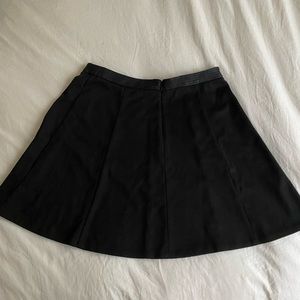 The Limited Leather Waist Detail Black Skirt